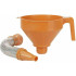 Tubulure Entonnoir de Remplissage Carburant Essence - 27,9x8,7x4 cm - Plastique Résistant - Remplissage Facile et Sécurisé - BGS