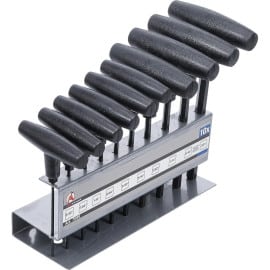 Jeu de 10 Tournevis à Poignée en T - Six Pans Intérieurs 3/32 à 3/8 - Précision et Confort d Utilisation - - BGS