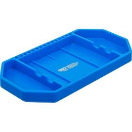 Plateau à Outils en Caoutchouc Petit - 15,3x28,9x3,4 cm - Antidérapant et Résistant - BGS