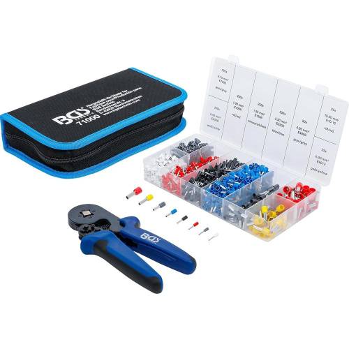 Pince à Sertir pour Cosses Conducteurs 0,25-10 mm - Assortiment Cosses 0,5-10 mm - Précision et Polyvalence - BGS