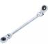 Double Clé Annulaire à Cliquet Pliable E6 x E8 - Têtes Polygonales Profil E - Précision et Maniabilité - BGS