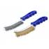 Jeu de Brosses à Fils 2 pièces 260 mm - Acier et Laiton - Nettoyage Efficace et Durable - BGS