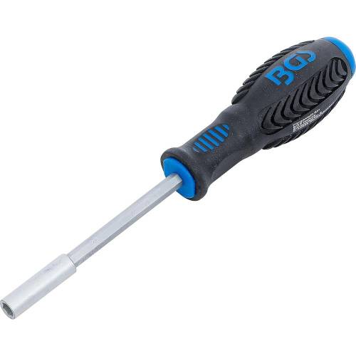 Poignée Rotative pour Embouts 6,3 mm (1/4 ) 210 mm - - Prise en Main Confortable et Rotation Efficace - BGS