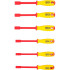 Jeu de Tournevis VDE à Douilles Six Pans 5,5-12 mm - 6 pcs - Isolation et Sécurité Électrique, Acier - D-Work