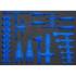 Insert de Servante d'Atelier 3/3 Vide - 40,7 x 3,5 x 56,6 cm - Compatible Art. 70218 - Organisation Optimale - D-Work