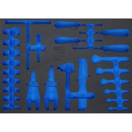 Insert de Servante d'Atelier 3/3 Vide - 40,7 x 3,5 x 56,6 cm - Compatible Art. 70218 - Organisation Optimale - D-Work