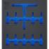 Insert de Servante d’Atelier 2/3 Vide - Dimensions 40,8x3,8x56,7 cm - Compatible Art. 70217 - Organisation et Praticité - BGS