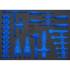 Insert de Servante d’Atelier 3/3 Vide - Dimensions 40,7x3,5x56,6 cm - Compatible Art. 70218 - Organisation Optimale - BGS