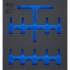 Insert de Servante d’Atelier 2/3 Vide - Dimensions 40,8x3,8x56,7 cm - Compatible Art. 70217 - Organisation et Praticité - BGS