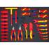Insert de Servante d'Atelier 3/3 Vide - 40,7 x 3,5 x 56,6 cm - Compatible Art. 70218 - Organisation Optimale - D-Work