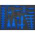 Insert de Servante d'Atelier 3/3 Vide - 40,7 x 3,5 x 56,6 cm - Compatible Art. 70218 - Organisation Optimale - D-Work