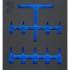 Insert de Servante d’Atelier 2/3 Vide - Dimensions 40,8x3,8x56,7 cm - Compatible Art. 70216 - Organisation et Praticité - BGS
