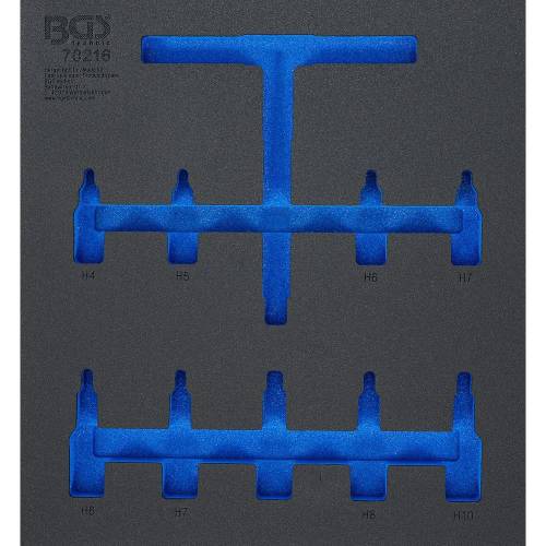 Insert de Servante d’Atelier 2/3 Vide - Dimensions 40,8x3,8x56,7 cm - Compatible Art. 70216 - Organisation et Praticité - BGS
