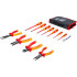 Jeu de Pinces et Tournevis d'Électricien VDE 12 pcs - Isolation Sécurisée, Acier, Pro, 1000 V - D-Work