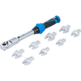 Jeu de Clés Dynamométriques 6-30 Nm - 10 Pièces pour Outils Enfichables 9x12 mm - Précision et Fiabilité - BGS