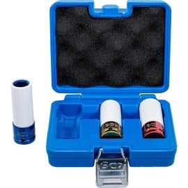 Jeu de Douilles de Puissance 12,5 mm (1/2 ) - 17, 19, 21 mm - Protection Intégrée - Précision et Sécurité - BGS