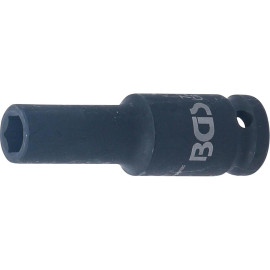 Douille à Choc Six Pans Longue 12,5 mm (1/2 ) - 10 mm - Acier Résistant - Usage Professionnel - BGS