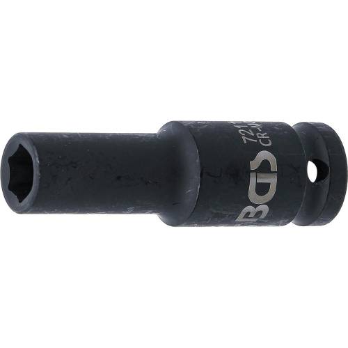 Douille à Choc Six Pans Longue 12,5 mm (1/2 ) - 11 mm - Acier Résistant - Usage Professionnel - BGS