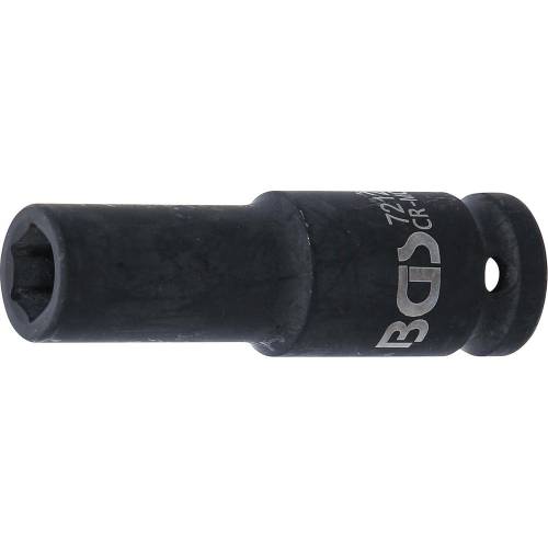 Douille à Choc Six Pans Longue 12,5 mm (1/2 ) - 12 mm - Acier Résistant - Usage Professionnel - BGS
