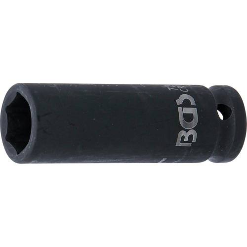 Douille à Choc Six Pans Longue 12,5 mm (1/2 ) - 17 mm - Acier Résistant - Usage Professionnel - BGS