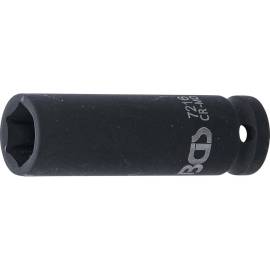 Douille à Choc Longue Six Pans 12,5 mm (1/2 ) - 16 mm - Puissance et Précision - BGS