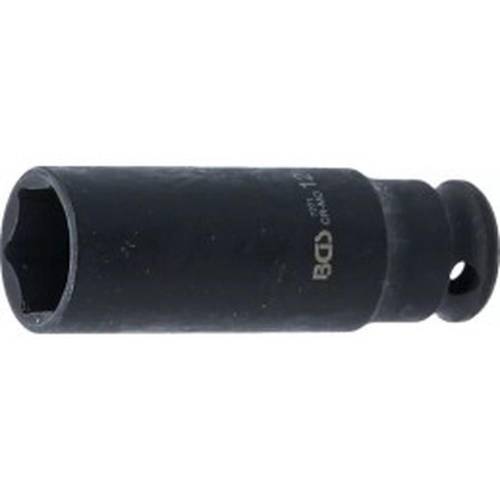 Douille à Choc Six Pans Longue 6,3 mm (1/4\) - 12 mm - Précision et Durabilité, Acier, Zones Difficiles - D-Work