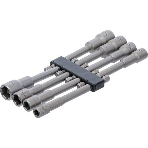 Douille à Choc Six Pans Longue 6,3 mm (1/4) - Précision et Durabilité, Acier, Zones Difficiles - D-Work