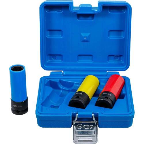 Jeu de Douilles de Puissance 12,5 mm (1/2 ) - 17 / 19 / 21 mm - Protection Intégrée - Précision et Sécurité - BGS