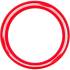 Enveloppe de Protection Plastique Rouge 21 mm - 69 x 33 x 110 mm - Protection et Visibilité - D-Work