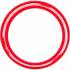 Enveloppe de Protection Plastique Rouge 21 mm - 69 x 33 x 110 mm - Protection et Visibilité - D-Work