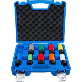 Jeu de Douilles de Puissance 10 pièces 12,5 mm (1/2 ) 15-24 mm - Protection Intégrée, Vis de Roue Spéciales - Polyvalence - BGS