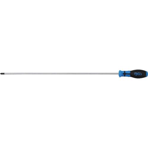 Tournevis Long Cruciforme PH2 450 mm - Acier, Manche Ergonomique - Précision et Confort d Utilisation - BGS