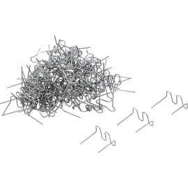 Jeu d'Agrafes de Réparation Ondulées 0,6 mm - 100 pcs - Fixation Solide et Pratique, Acier, Pro - D-Work