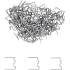 Jeu d'Agrafes de Réparation Ondulées 0,8 mm - 100 pcs - Fixation Solide et Pratique, Pro - D-Work