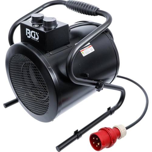 Ventilateur Chauffant Électrique 5 kW - 37,6 x 44,3 x 40,3 cm - Puissance Élevée et Chauffage Rapide - D-Work