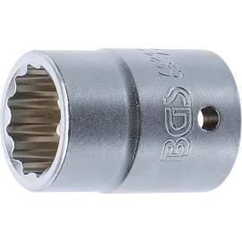 Douille pour Clé Douze Pans 20 mm - Acier, 24 mm L. - Précision et Robustesse, Zones Difficiles - D-Work