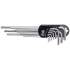 Insert de Servante d’Atelier 1/3 - Jeu de 27 Clés Allen Extra Longues Profil T Torx - Six Pans Intérieurs avec Perçage - P - BGS