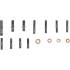 Assortiment d'Écrous et Goujons pour Collecteurs d'Admission et d'Échappement - 100 pcs - Acier Résistant - Fixation Fi - D-Work