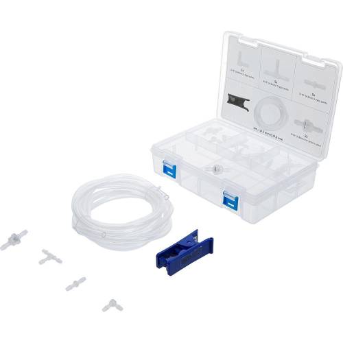 Kit de Réparation Tuyau d'Eau Essuie-Glace 19 pcs - Réparation Facile et Rapide, Caoutchouc, Pro - D-Work