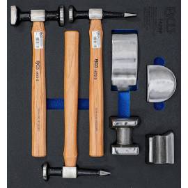 Insert de Servante d’Atelier 2/3 - Mallette 7 Pièces de Tas et Marteaux de Carrosserie - Outils Robustesse et Précision - - BGS