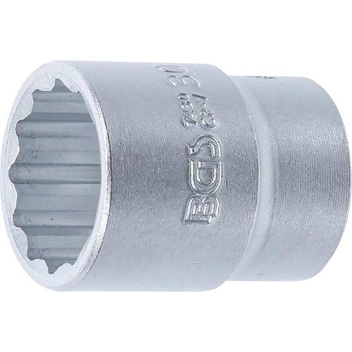 Douille pour Clé 20 mm (3/4 ) - Douze Pans, 30 mm - - Précision et Robustesse - BGS
