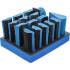 Bloc de Ponçage à Fixation Autoagrippant 16 Pièces - Dimensions 17x11.4x21.8 cm - Pratique et Efficace pour Ponçage Rapide - BGS