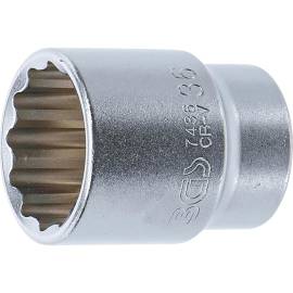 Douille pour Clé 20 mm (3/4 ) - Douze Pans, 36 mm - , Robuste et Précise - BGS