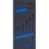 Insert de Servante d Atelier 1/3 7 Tablettes - 408 x 189 x 32 mm - Organisation et Gain de Place - D-Work
