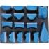 Bloc de Ponçage à Fixation Autoagrippant 16 pcs - 17 x 11.4 x 21.8 cm - Pratique et Efficace pour Ponçage Rapide - D-Work
