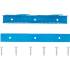 Supports Muraux pour Chandelles - 2 Pièces 9,5x6,4x43,6 cm - Compatible Art. 3014, 3015 - Fixation Solide et Pratique - BGS