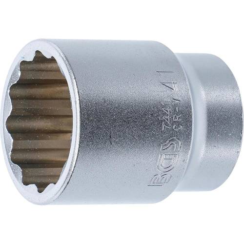 Douille pour Clé 20 mm (3/4 ) - Douze Pans, 41 mm - Robuste et Précise - BGS