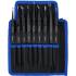 Jeu de 9 Pincettes en Acier Inoxydable - 18,7x6,3x3,1 cm - Précision et Durabilité - - BGS
