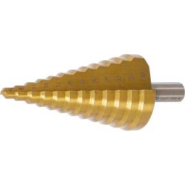 Foret Étagé Nitrure de Titane Ø6-38 mm Perçage Précis et Durable - BGS