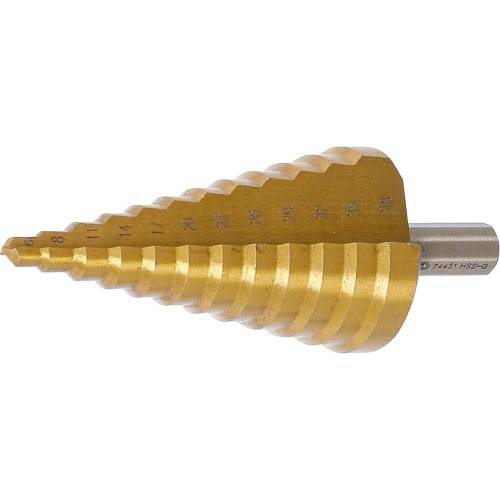 Foret Étagé Nitrure de Titane D.6-38 mm Perçage Précis et Durable, Pro - D-Work